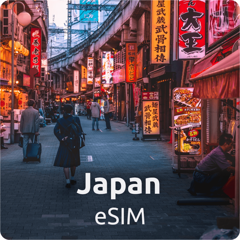 Japan eSIM Data Plan MobeSIM Mobile eSIM Card Store