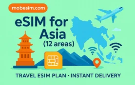eSIM for Asia (12 areas)