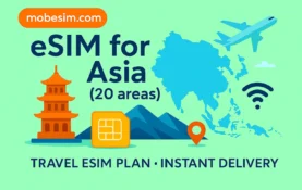 eSIM for Asia (20 areas)