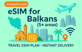 eSIM for Balkans (5+ areas)