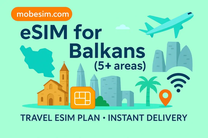 eSIM for Balkans (5+ areas)