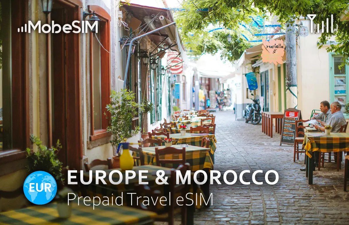 eSIM for Europe (40+ areas) & Morocco