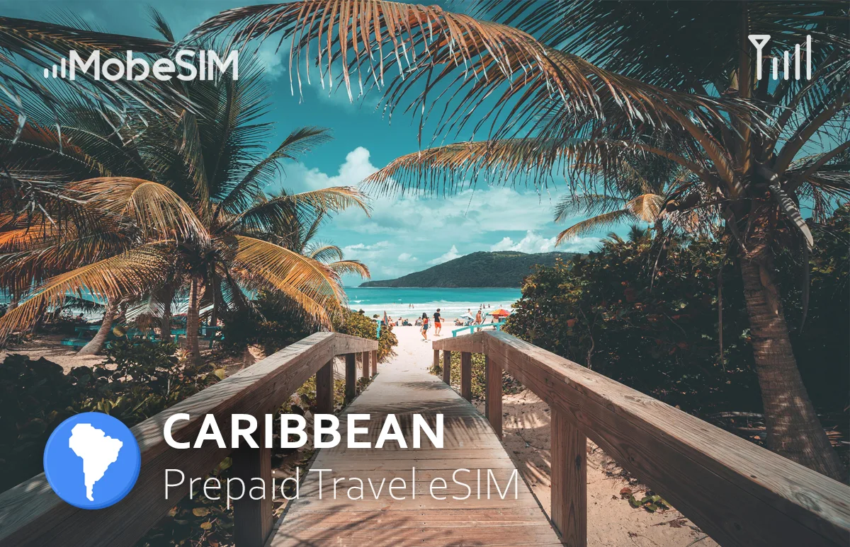 eSIM for Caribbean (20+ areas)