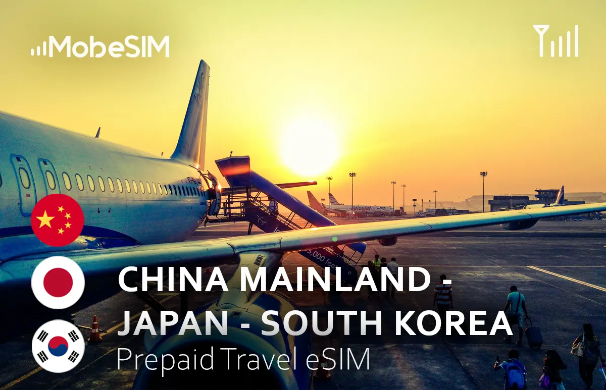 eSIM for China mainland & Japan & South Korea